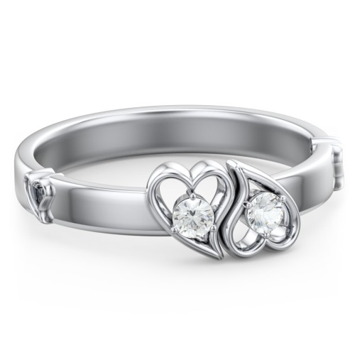 Shape of My Heart Ring – Sterling Silver with Cubic Zirconia