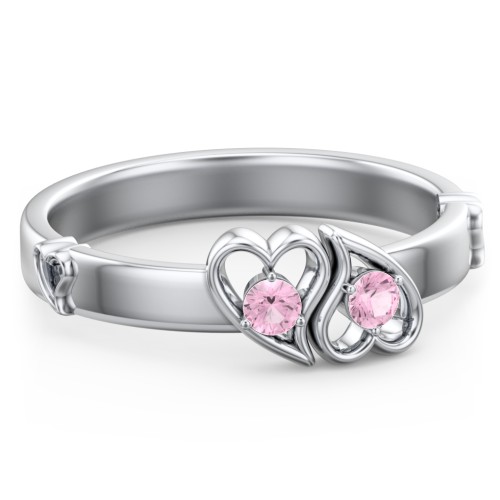 Shape of My Heart Ring – Sterling Silver with Pink Tourmaline