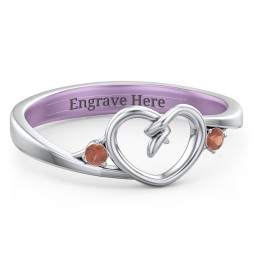 Hearts Entwined Pinky Promise Ring