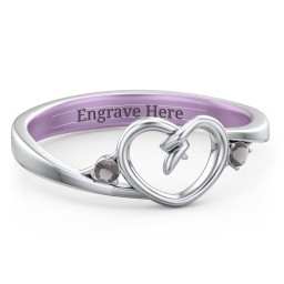 Hearts Entwined Pinky Promise Ring