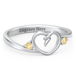 Hearts Entwined Pinky Promise Ring