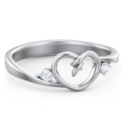Hearts Entwined Pinky Promise Ring