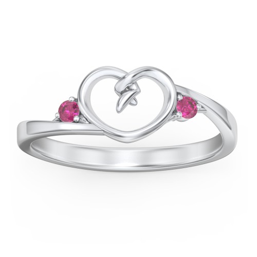 Hearts Entwined Pinky Promise Ring