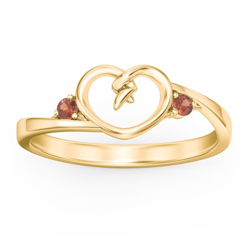 Hearts Entwined Pinky Promise Ring