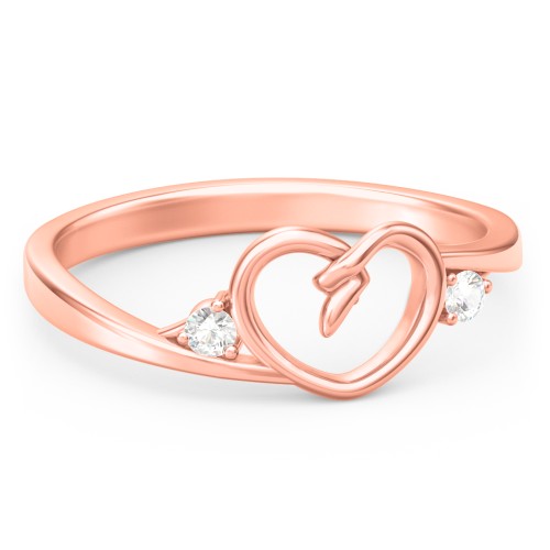 Hearts Entwined Pinky Promise Ring