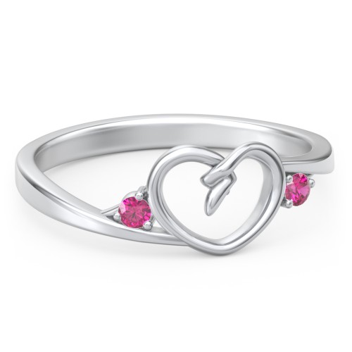 Hearts Entwined Pinky Promise Ring