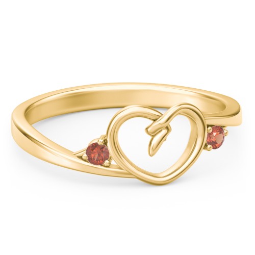 Hearts Entwined Pinky Promise Ring