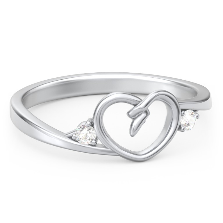 Hearts Entwined Pinky Promise Ring Jewlr