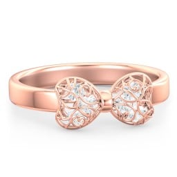 Adorable Bow Cage Ring