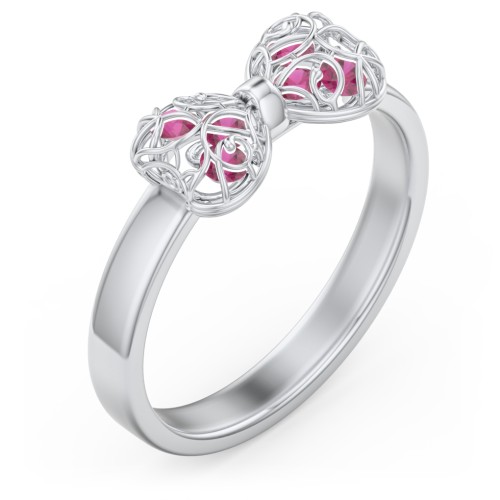 Adorable Bow Cage Ring