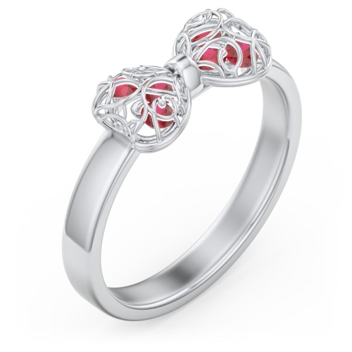 Adorable Bow Cage Ring
