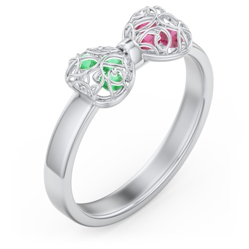 Adorable Bow Cage Ring