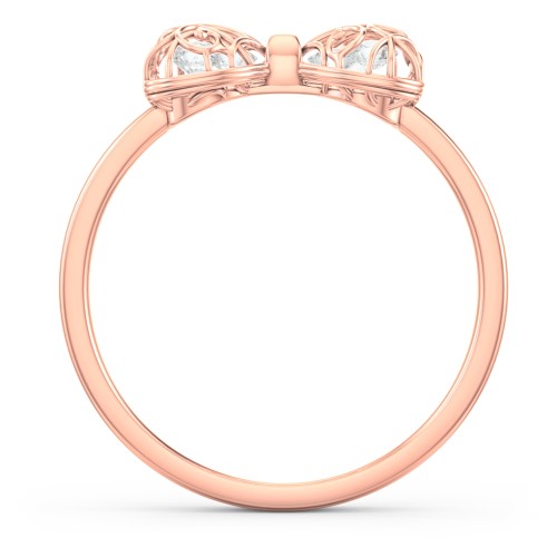Adorable Bow Cage Ring