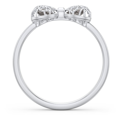 Adorable Bow Cage Ring