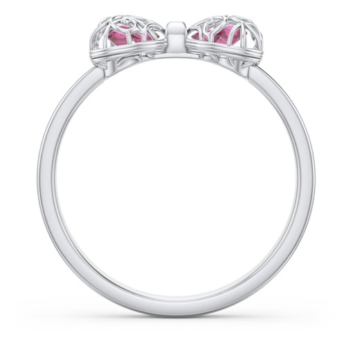 Adorable Bow Cage Ring