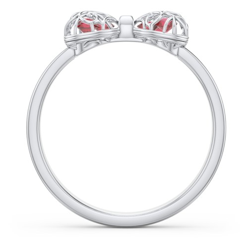 Adorable Bow Cage Ring