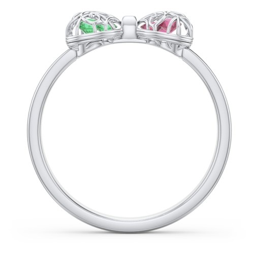 Adorable Bow Cage Ring