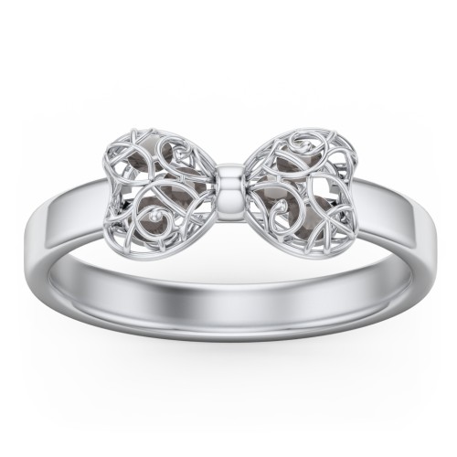 Adorable Bow Cage Ring