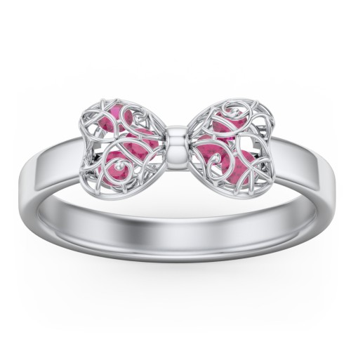 Adorable Bow Cage Ring