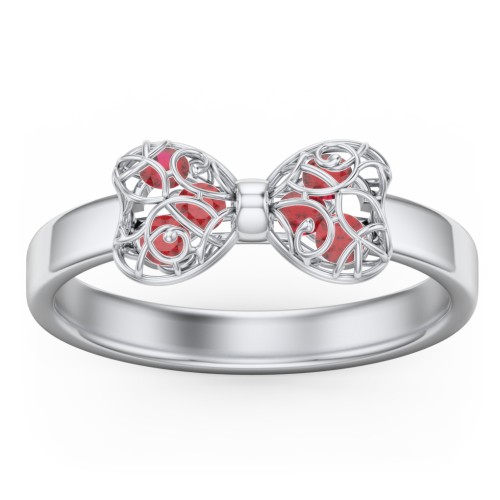 Adorable Bow Cage Ring