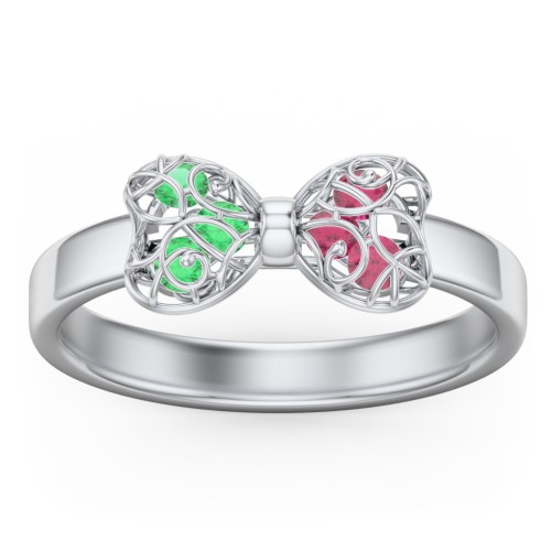 Adorable Bow Cage Ring