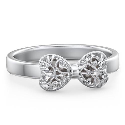 Adorable Bow Cage Ring