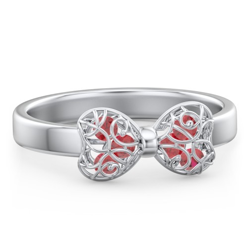 Adorable Bow Cage Ring