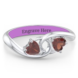 Two of Hearts Pinky Promise Ring