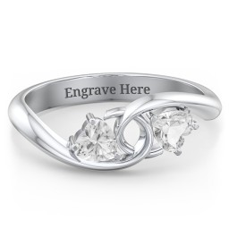 Two of Hearts Pinky Promise Ring