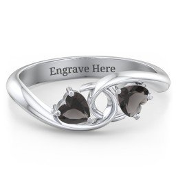 Two of Hearts Pinky Promise Ring