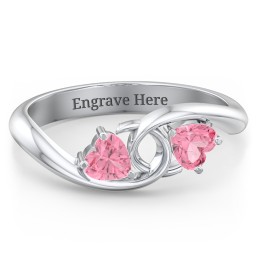 Two of Hearts Pinky Promise Ring