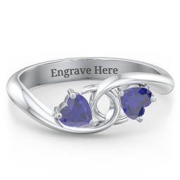 Two of Hearts Pinky Promise Ring