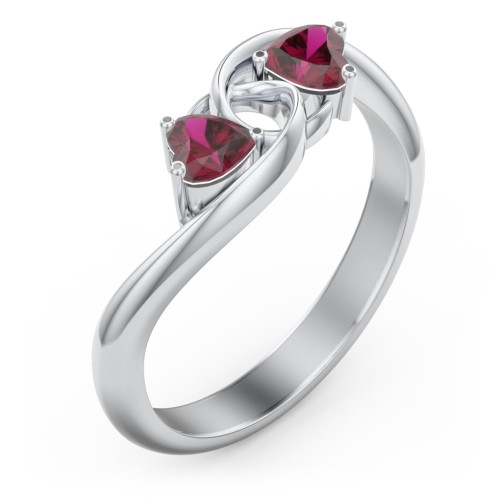 Two of Hearts Pinky Promise Ring