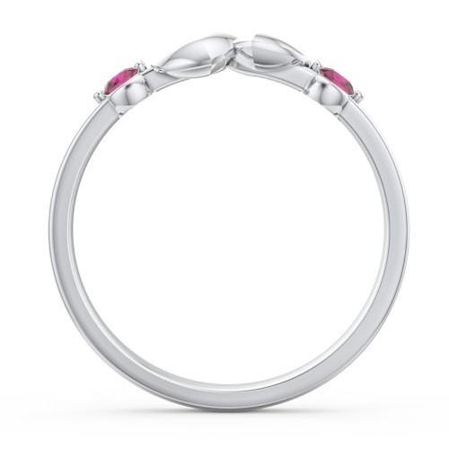 Heart-to-Heart Ring with Accent Stones