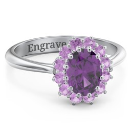 The Lady's Legacy Ring in 925 Sterling Silver with Amethyst