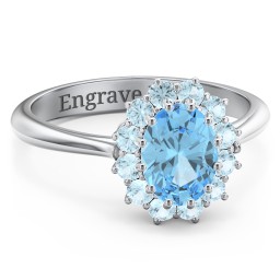 The Lady's Legacy Ring in 925 Sterling Silver with Blue Topaz