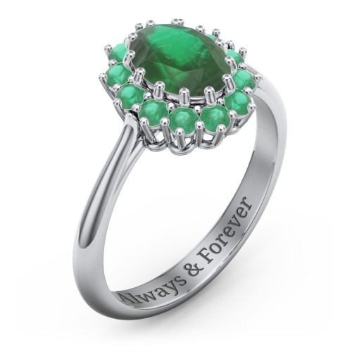 The Lady's Legacy Ring – Sterling Silver with Emerald