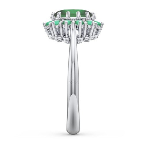 The Lady's Legacy Ring – Sterling Silver with Emerald