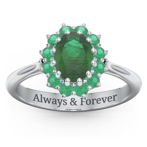 The Lady's Legacy Ring – Sterling Silver with Emerald