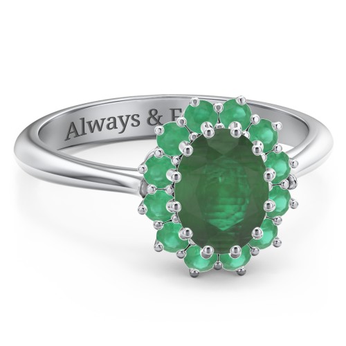 The Lady's Legacy Ring – Sterling Silver with Emerald