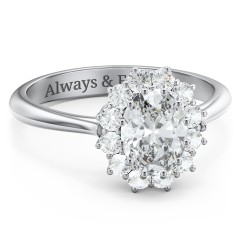 The Lady's Legacy Ring – 10K Rose Gold with White Premium Zirconia and Cubic Zirconia