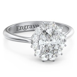 The Lady's Legacy Ring in 925 Sterling Silver with White Premium Zirconia and Cubic Zirconia