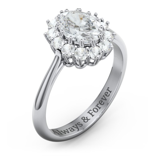The Lady's Legacy Ring – Sterling Silver with White Premium Zirconia and Cubic Zirconia