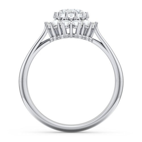 The Lady's Legacy Ring – Sterling Silver with White Premium Zirconia and Cubic Zirconia