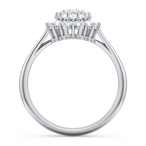 The Lady's Legacy Ring – Sterling Silver with White Premium Zirconia and Diamond