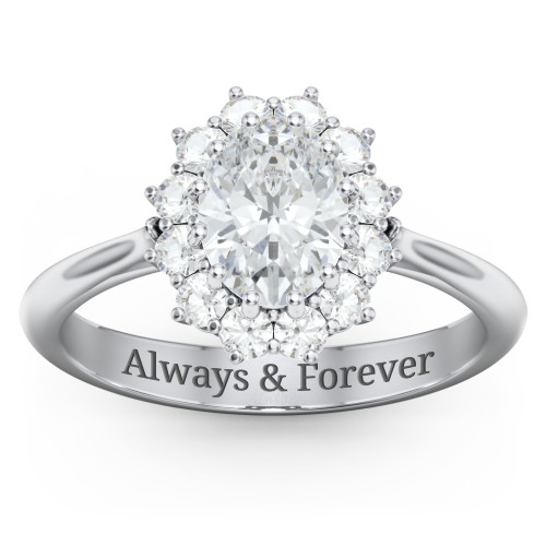 The Lady's Legacy Ring – Sterling Silver with White Premium Zirconia and Cubic Zirconia