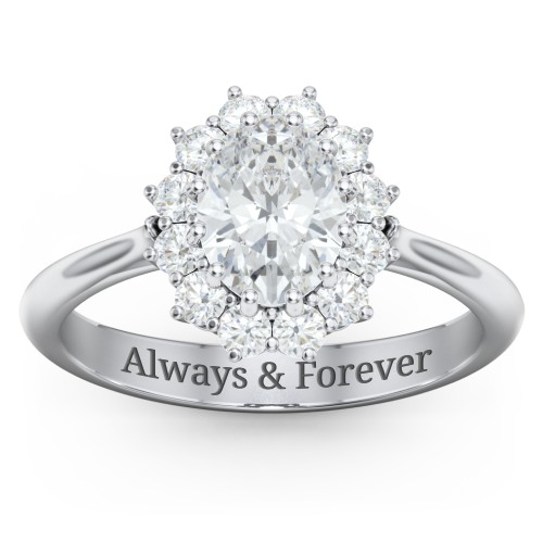 The Lady's Legacy Ring – Sterling Silver with White Premium Zirconia and Diamond