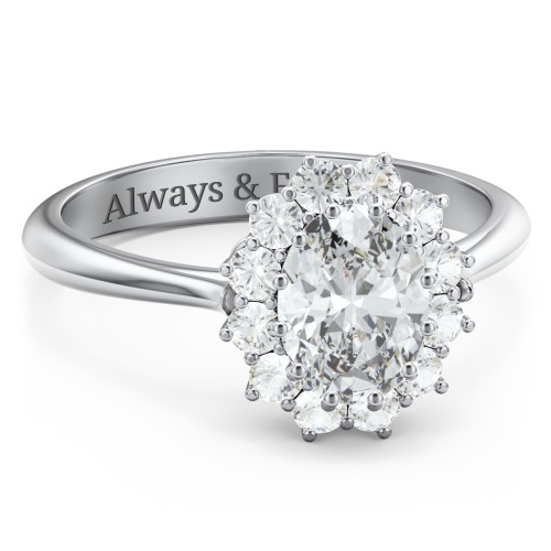 The Lady's Legacy Ring – Sterling Silver with White Premium Zirconia and Cubic Zirconia