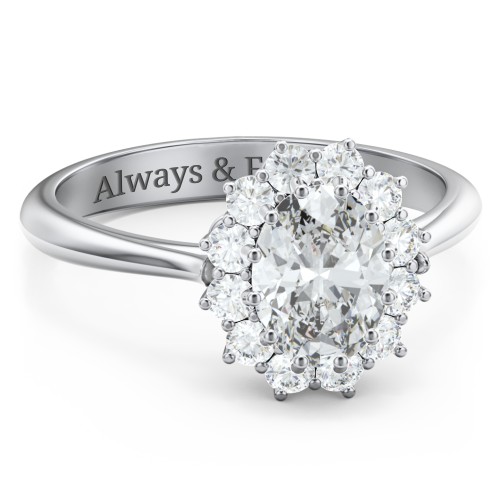 The Lady's Legacy Ring – Sterling Silver with White Premium Zirconia and Diamond