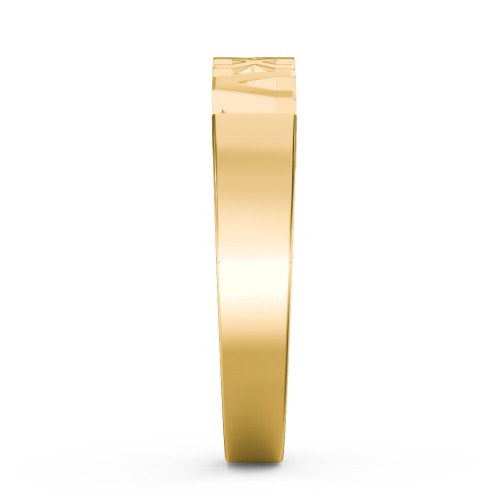 Roman Numeral Graduation Ring – 10K Yellow Gold